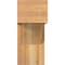 Ekena Millwork Traditional Block Rough Sawn Bracket w/ Offset Brace, Western Red Cedar, 8"W x 18"D x 18"H BKT0806X18X18TRA05RWR - alternate 3
